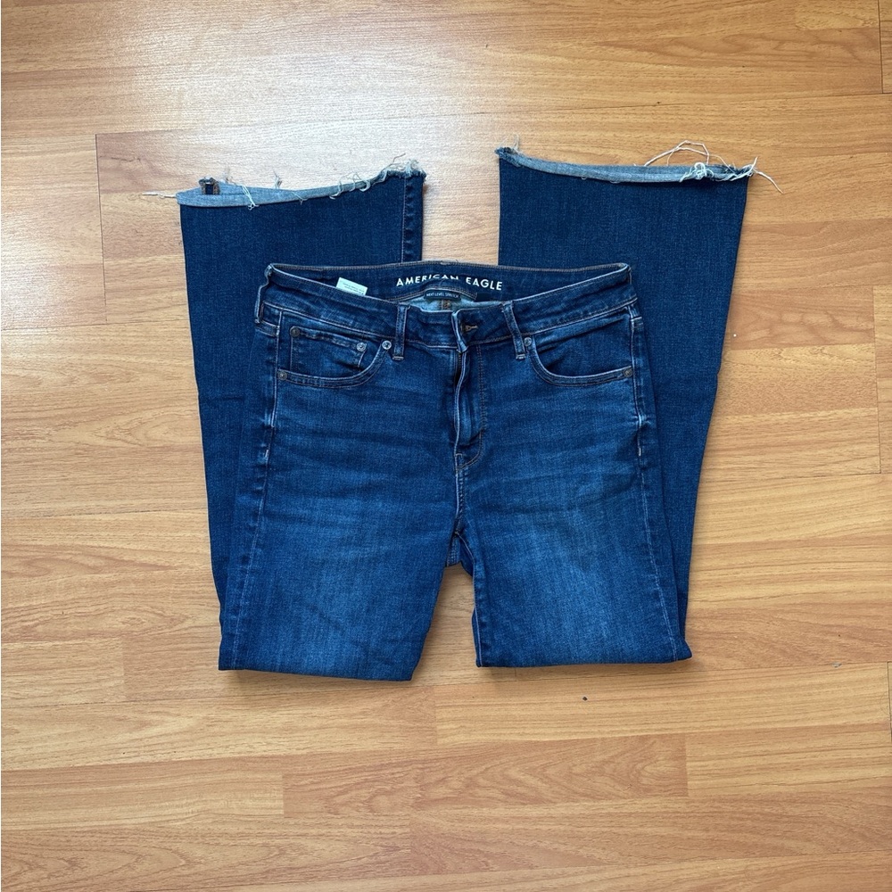 American Eagle Outfitters Women's Blue High Rise Jeans